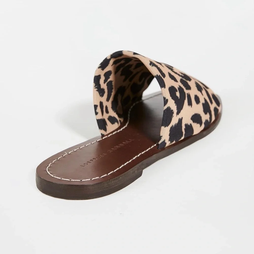 Loeffler Randall Daria stretch square toe slides - Picture 4 of 13